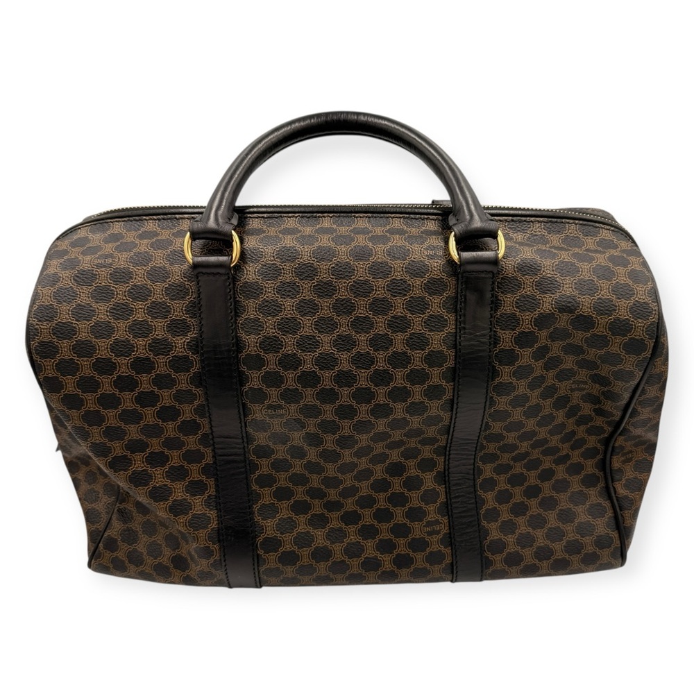 Celine Vintage Macadam Boston Bag Triomphe Canvas - Picture 14 of 14